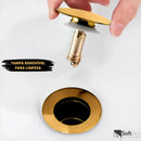Válvula Click de Inox P/ Cuba Pia de Banheiro Lavatório Dourada Gold de 4cm  114  Casa Farfelle