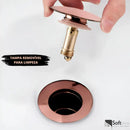 Válvula Click de Inox P/ Cuba Pia de Banheiro Lavatório Rose Gold de 4cm  117  Casa Farfelle