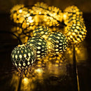 Varal LED Solar de Globos Natalinos - SwanChristmas Casa Farfelle  53 (Iluminação)  Casa Farfelle