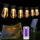 Varal de Lâmpadas LED Solar com Controle - Ilumine Exteriores Casa Farfelle  48 (Iluminação)  Casa Farfelle