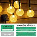 Varal de Leds Solar - Ilumine o seu Ambiente  45 (Iluminação)  Casa Farfelle
