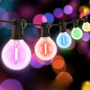 Varal de Luzes Coloridas - Ilumine o seu ambiente  Iluminação  Casa Farfelle