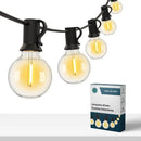 Varal de Luzes com Lâmpadas Arredondadas Bivolt - Ilumine Exteriores 80 (Iluminação)  Casa Farfelle