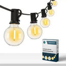 Varal de Luzes com Lâmpadas Arredondadas Bivolt - Ilumine Exteriores  Iluminação  Casa Farfelle