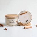 Vela Aromática Artesanal Premium 110g - Com Especiarias e Tampa de Madeira Casa Farfelle  487 (Produto Shopee)  Casa Farfelle