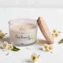 Vela Aromática Artesanal Premium 110g - Com Especiarias e Tampa de Madeira Casa Farfelle  487 (Produto Shopee)  Casa Farfelle