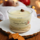 Vela Aromática Artesanal Premium 110g - Com Especiarias e Tampa de Madeira Casa Farfelle  487 (Produto Shopee)  Casa Farfelle