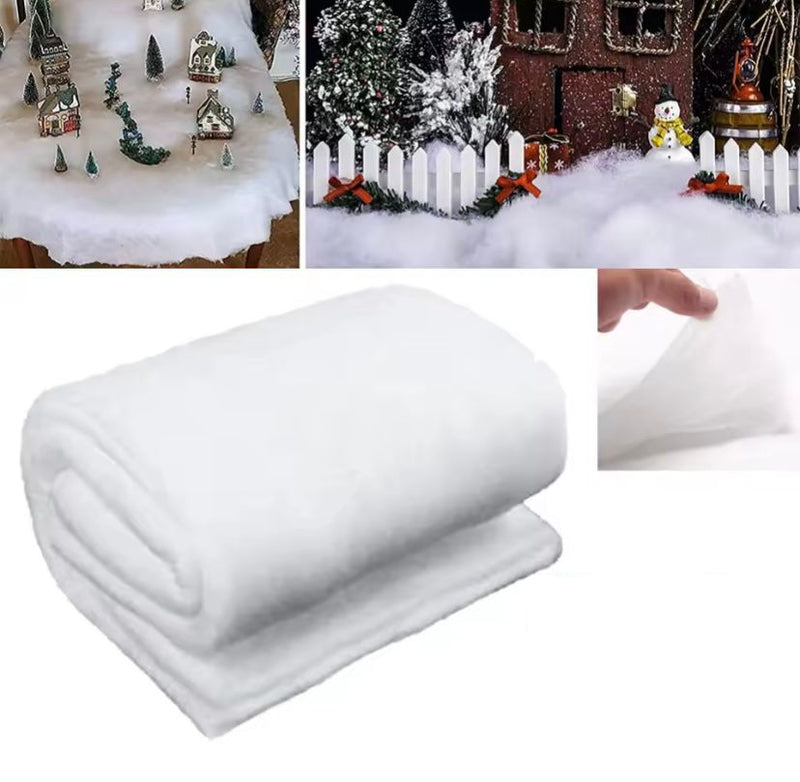 Tapete de Natal com Neve Artificial Algodão