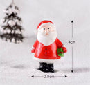 Miniaturas De Resina De Natal Papai Noel Boneco de Neve Rena Enfeite