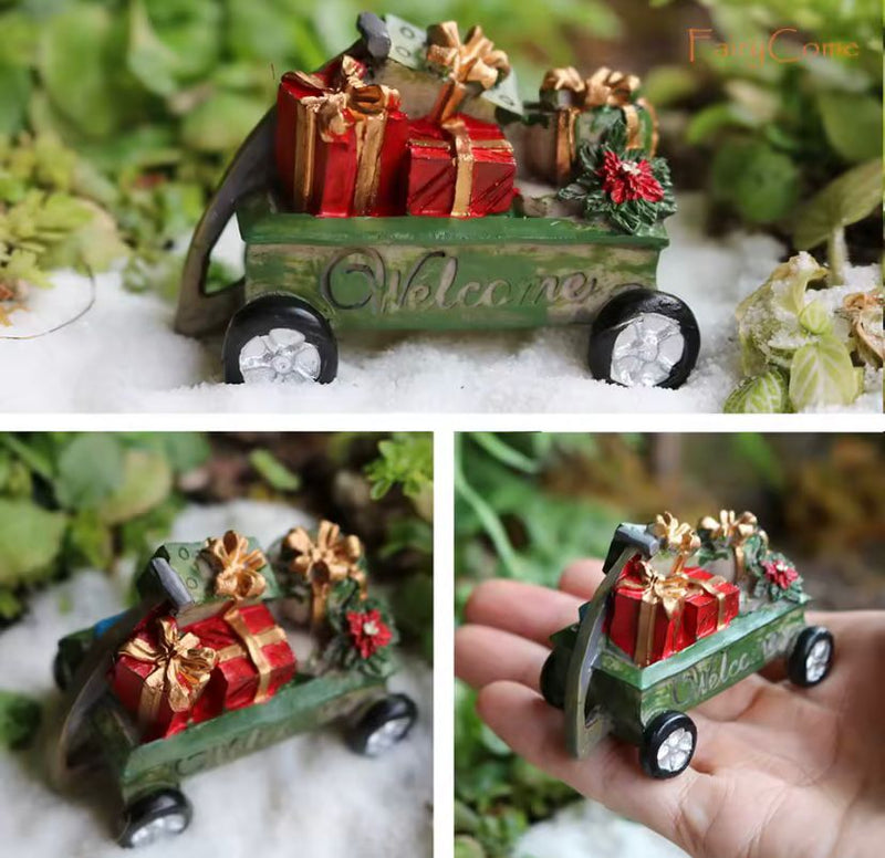 Miniaturas de Natal para Jardim de Fadas, Enfeites em Miniatura