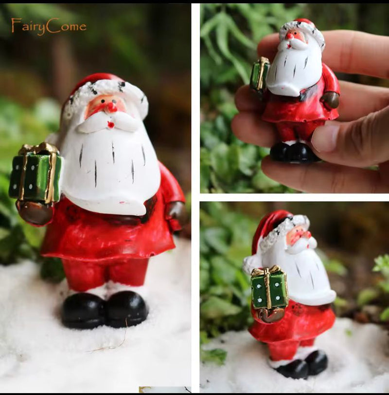 Miniaturas de Natal para Jardim de Fadas, Enfeites em Miniatura