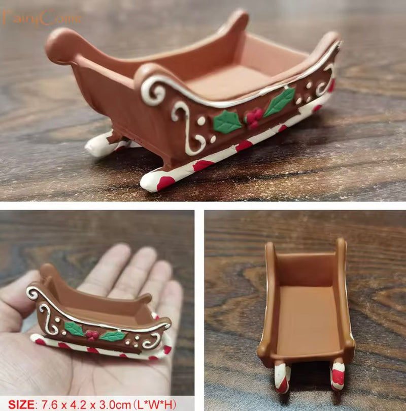 Miniaturas de Natal para Jardim de Fadas, Enfeites em Miniatura