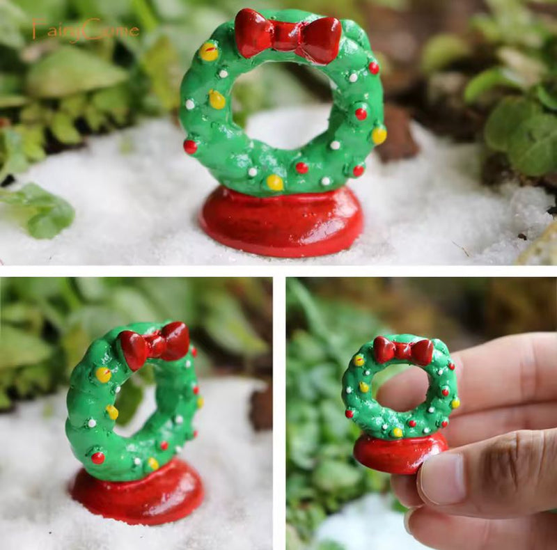 Miniaturas de Natal para Jardim de Fadas, Enfeites em Miniatura