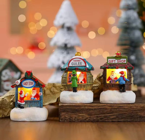 Loja do Papai Noel Casa de Resina de Natal