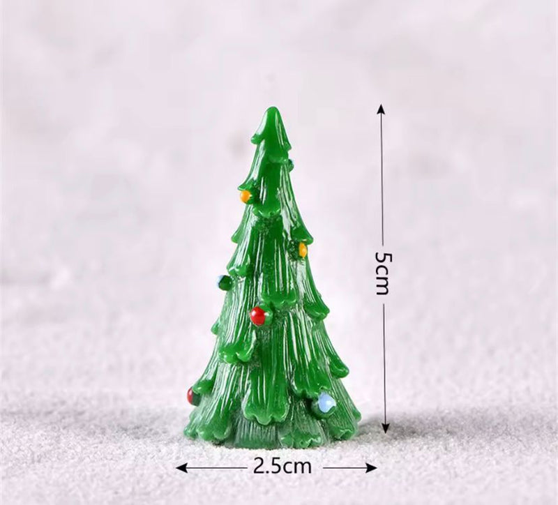 Miniaturas De Resina De Natal Papai Noel Boneco de Neve Rena Enfeite
