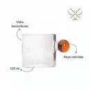 Xícara com Alça de Bola Tondo 120ml  443  Casa Farfelle