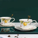 Xícara de Café em Cerâmica com Estampa de Limão com 3 peças Casa Farfelle  180  Casa Farfelle