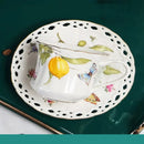 Xícara de Café em Cerâmica com Estampa de Limão com 3 peças Casa Farfelle  180  Casa Farfelle