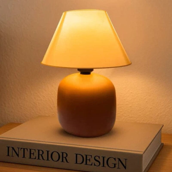 Abajur de Mesa Para Quarto em Cerâmica Bivolt - Casa Farfelle