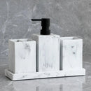 Acessórios de Banheiro com Efeito Mármore - Casa Farfelle