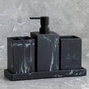 Acessórios de Banheiro com Efeito Mármore - Casa Farfelle