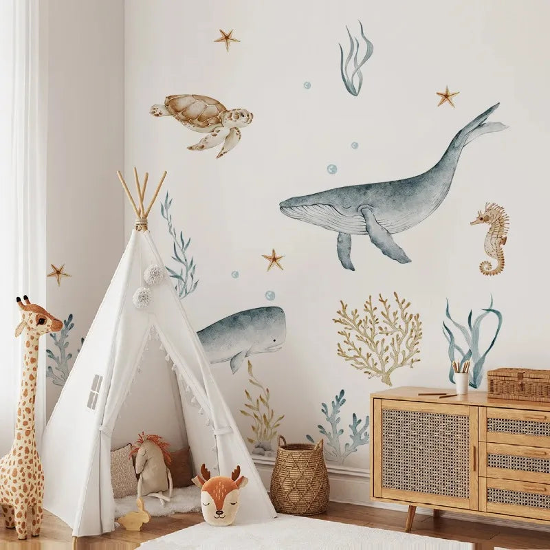 Decoração de Parede Fundo do Mar - Casa Farfelle