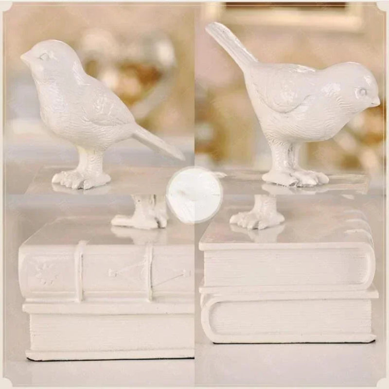 Aparadores de Livros Retro Birds em Resina - Casa Farfelle