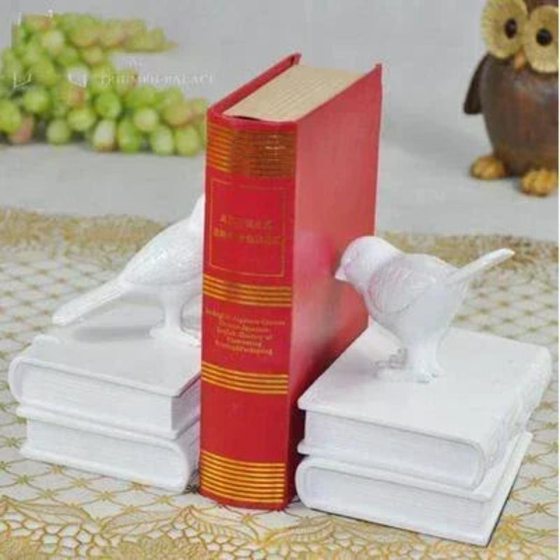 Aparadores de Livros Retro Birds em Resina - Casa Farfelle