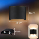 Arandela Externa Led em Alumínio à Prova d'água - Casa Farfelle