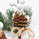 Arranjos de Natal Ornamentos Com Pinha - Casa Farfelle