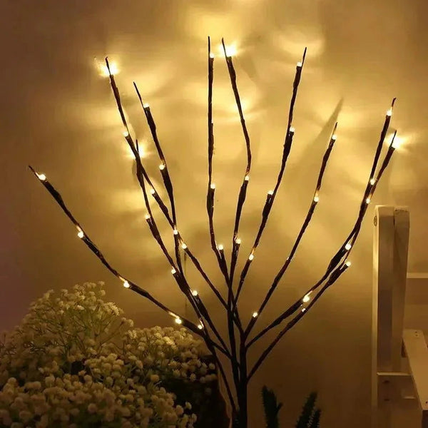 Árvore de Natal Led com Galhos Iluminados para Decoração Lenogue - Casa Farfelle