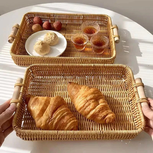 Bandeja de Café da Manhã Retangular Matina - Casa Farfelle