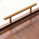 Bandeja Decorativa de Madeira Retangular com Alça Polihousi - Casa Farfelle