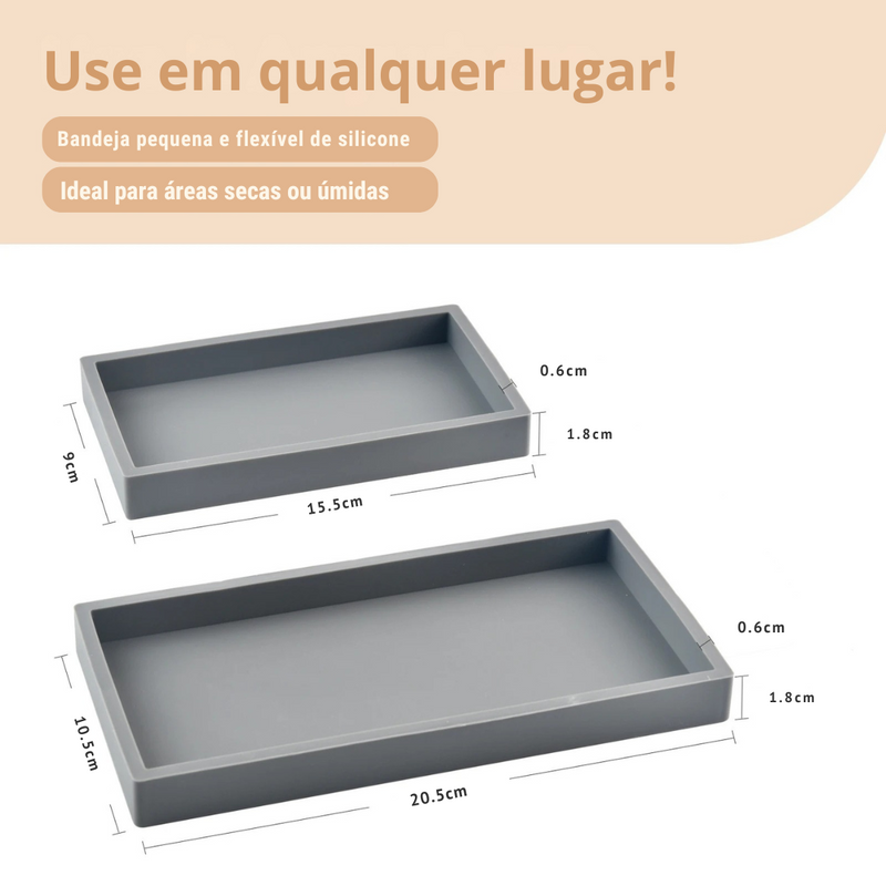 Bandeja Organizador para Banheiro Silika - Casa Farfelle