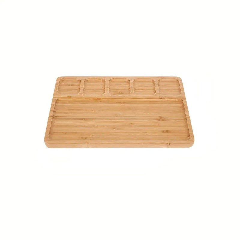 Bandeja Para Aperitivo de Bamboo Natural - Casa Farfelle