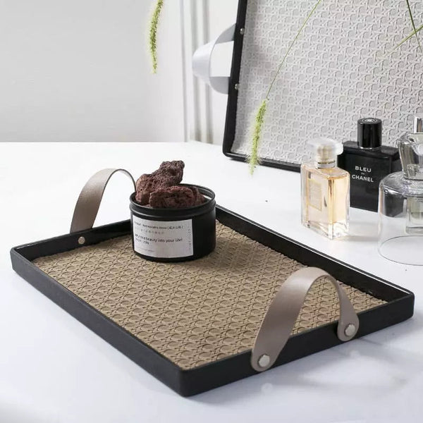 Bandeja Decorativa Retan - Casa Farfelle