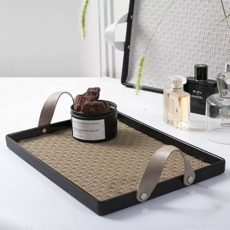 Bandeja Decorativa Retan - Casa Farfelle