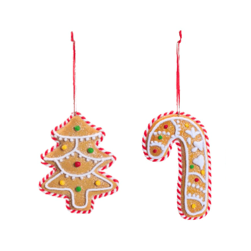 Biscoitos de Natal Enfeite Pendente para Árvore 4pcs - Casa Farfelle