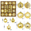 Bolas de Natal Variadas - Kit com 44 Unidades - Casa Farfelle