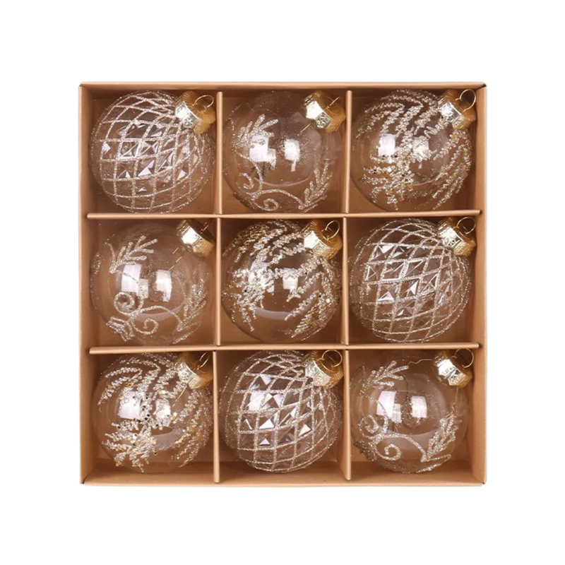 Bolas para Árvore de Natal Luxo com 9 Peças