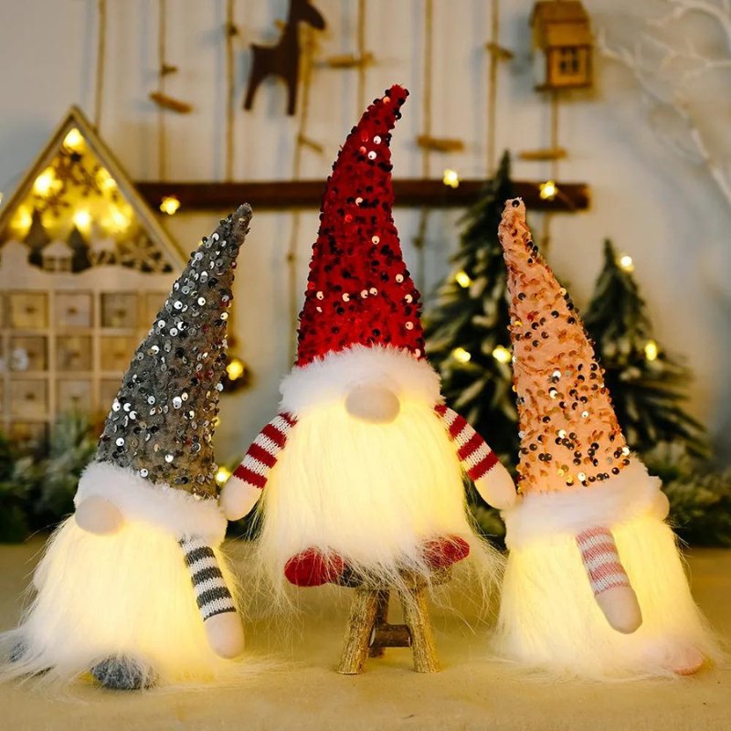 Boneco Gnomo Iluminado Natal - Casa Farfelle