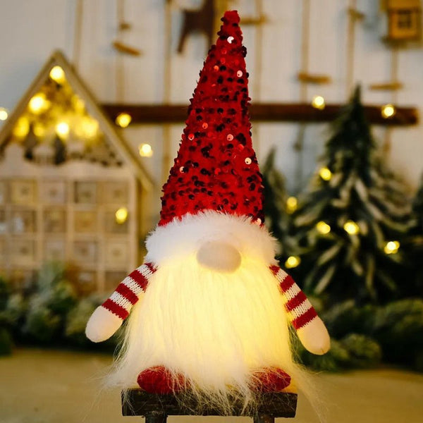 Boneco Gnomo Iluminado Natal - Casa Farfelle