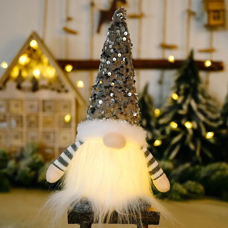 Boneco Gnomo Iluminado Natal - Casa Farfelle