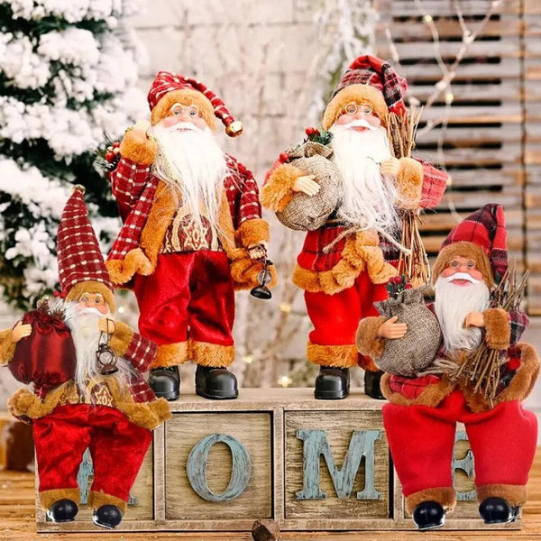 Boneco Papai Noel 30cm para Decoração de Natal Lenogue - Casa Farfelle