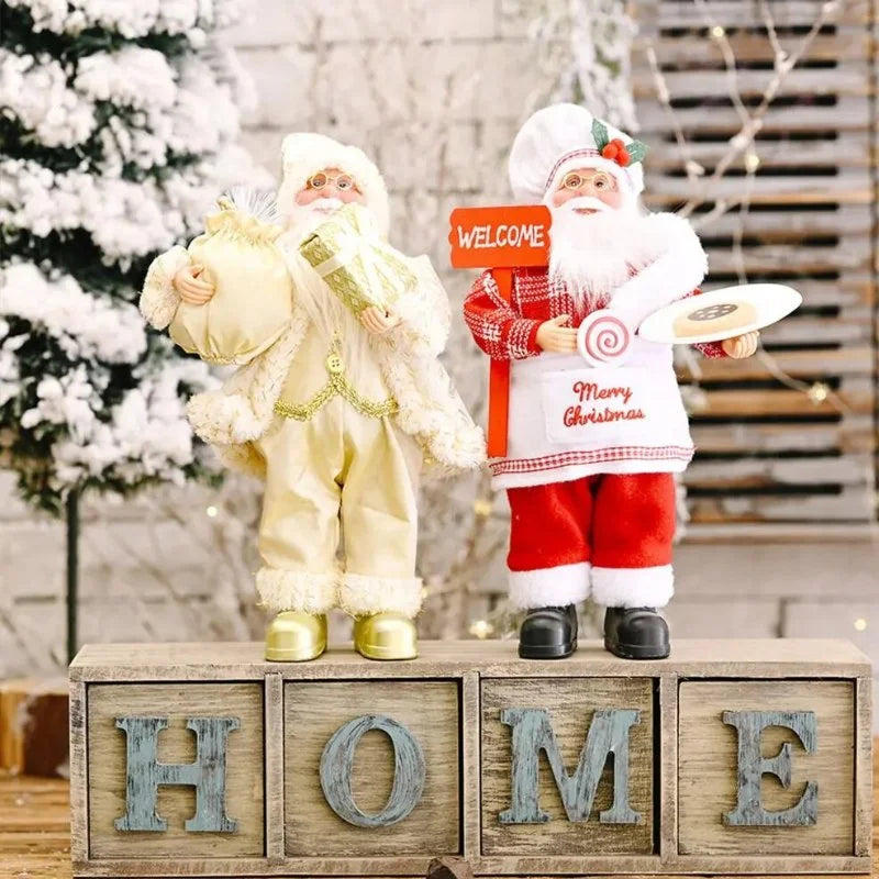 Boneco Papai Noel 30cm para Decoração de Natal Lenogue - Casa Farfelle