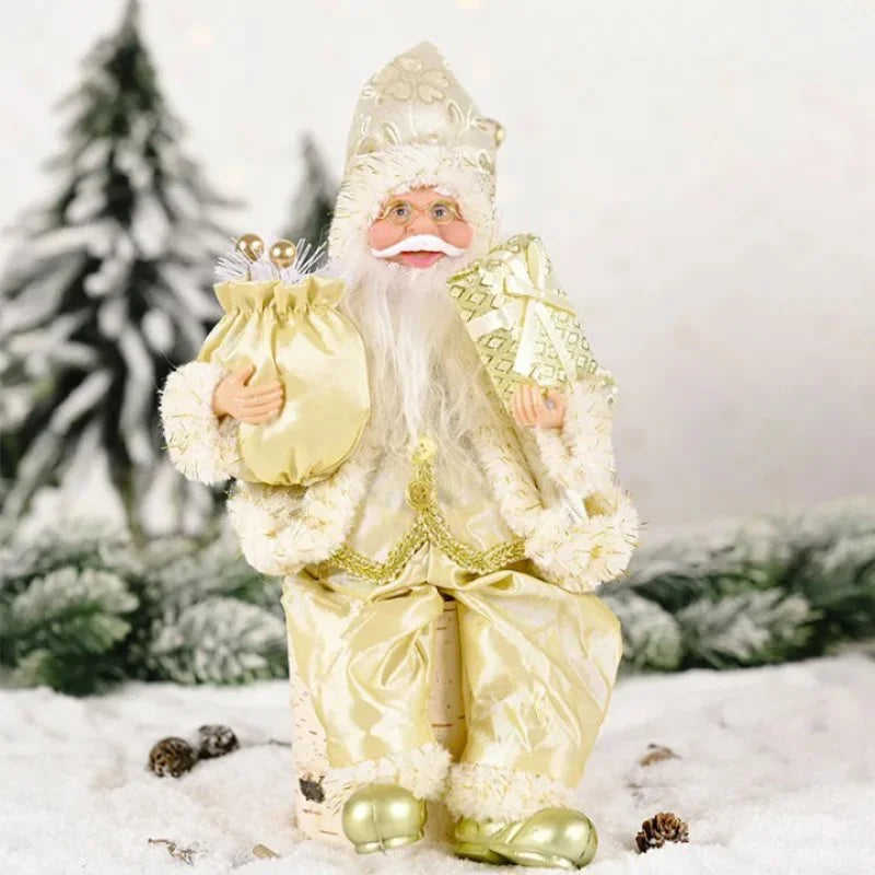 Boneco Papai Noel 30cm para Decoração de Natal Lenogue - Casa Farfelle