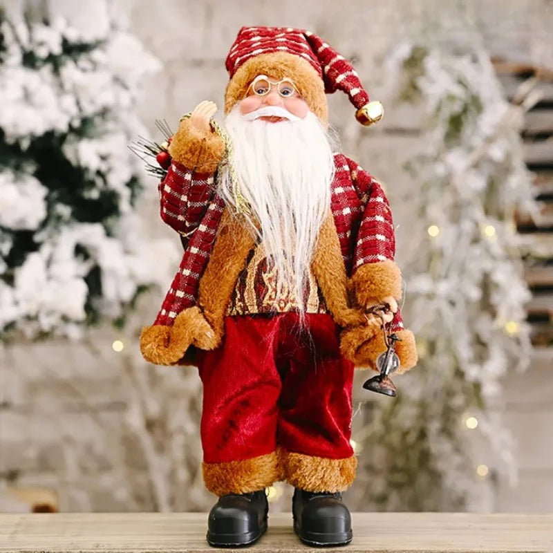 Boneco Papai Noel 30cm para Decoração de Natal Lenogue - Casa Farfelle