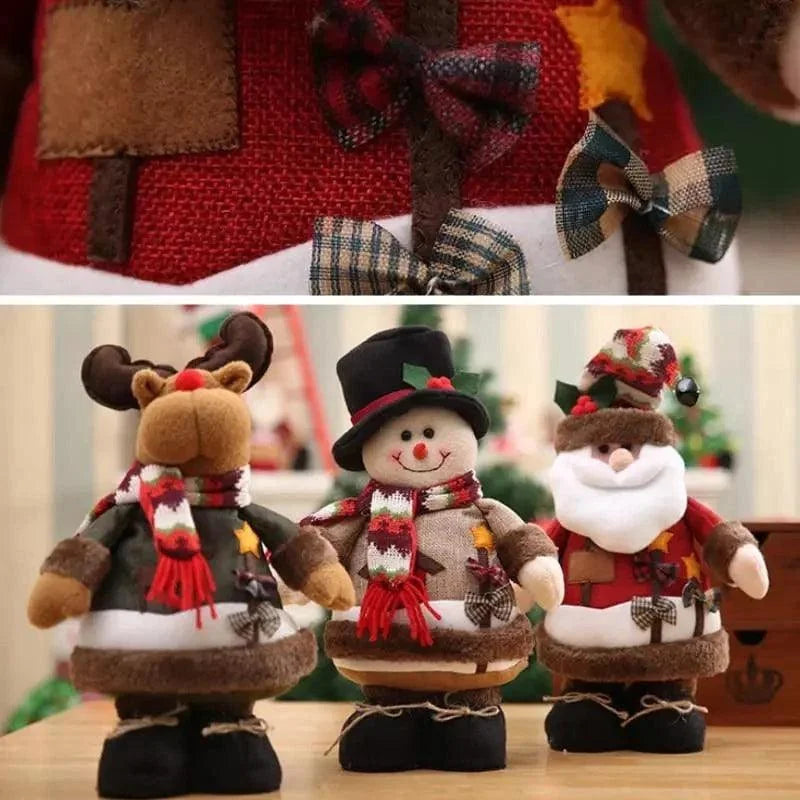 Bonecos de Natal de Pelúcia para Decoração Festiva Lenogue - Casa Farfelle