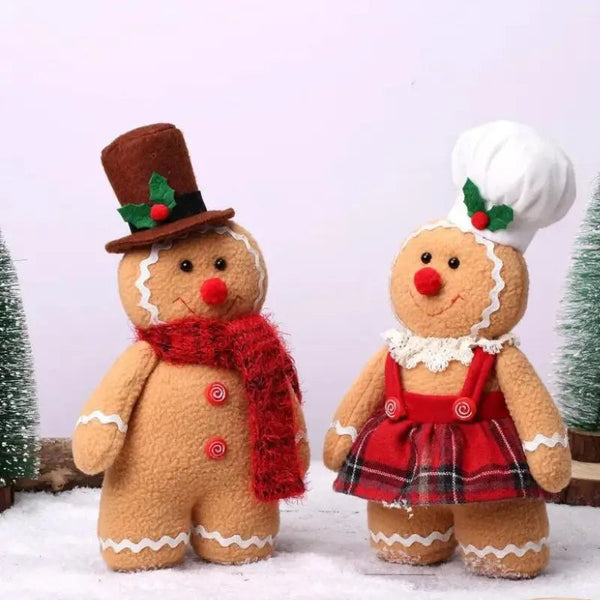 Bonecos de Pelúcia Biscoitos Natalinos 30cm - Casa Farfelle