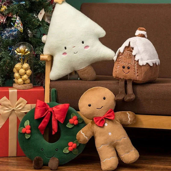 Bonecos de Pelúcia Natalinos para Decoração Lenogue - Casa Farfelle